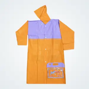 Aqua Rider Orange Raincoat with School Bag Coverage