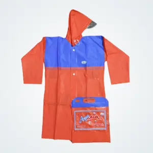 Aqua Rider Red Raincoat with School Bag Coverage