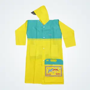 Aqua Rider Yellow Raincoat with School Bag Coverage