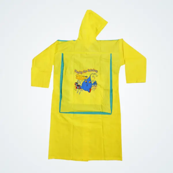 Aqua Rider Yellow Raincoat with School Bag Coverage Back