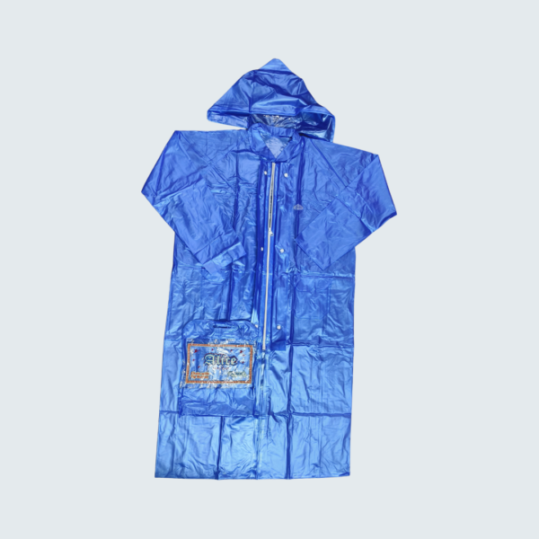 Alice Blue Rainwear Long Coat For Ladies