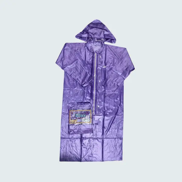 Alice Purple Rainwear Long Coat